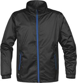 Sort med kornblå kontrast