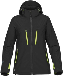 Sort med lime lynlås