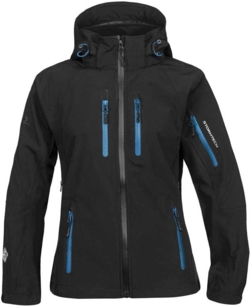 Sort m. kornblå kontraster