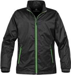 Sort m. limegrøn lynlås