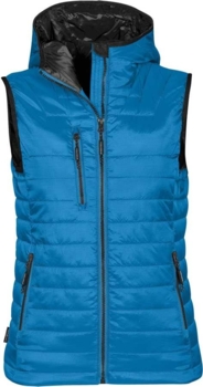 Blå m. sorte detaljer