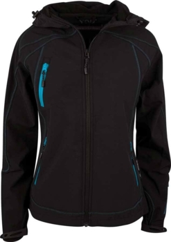 Sort m. turkis detaljer