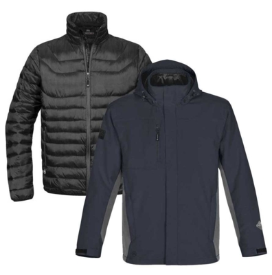 Navy blå jakke og for