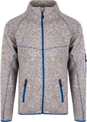 Grå melange og blå