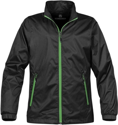 Sort m. limegrøn lynlås