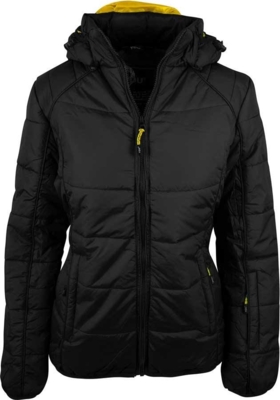 Sort m. gule detaljer